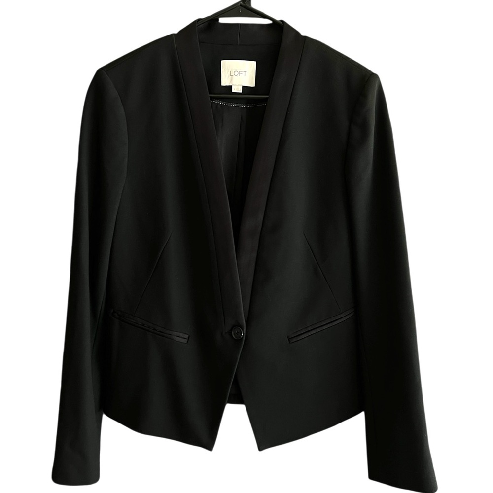 LOFT Women's Black Suit Jacket Elegant 8